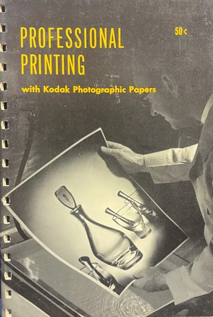 Vintage (1959), Kodak Data Book, Professional Printing with Kodak Paper, No. G-5