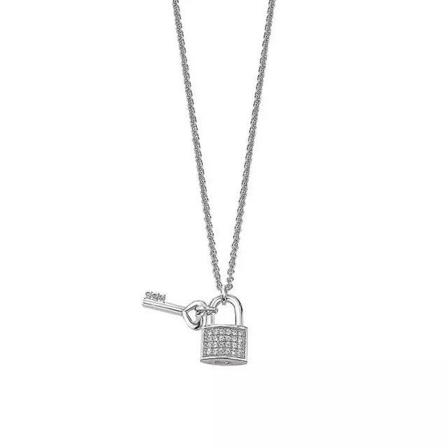 Esprit Ladies Necklace Silver Zirconia Amor Around ESNL91579A420