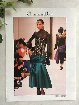 Publicité Christian Dior 1986 advertising vintage fashion boutique pub modetico 