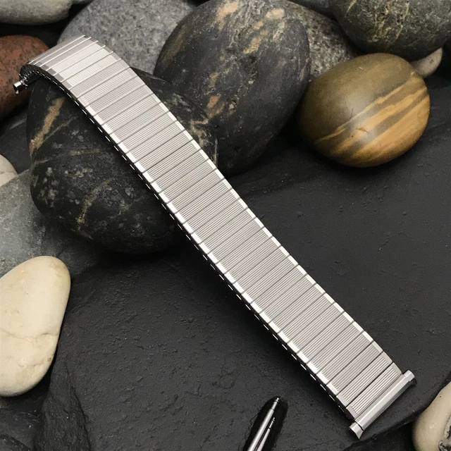 JB Champion Stainless Steel nos 1970s 18mm 19mm 20mm Vintage Watch Band