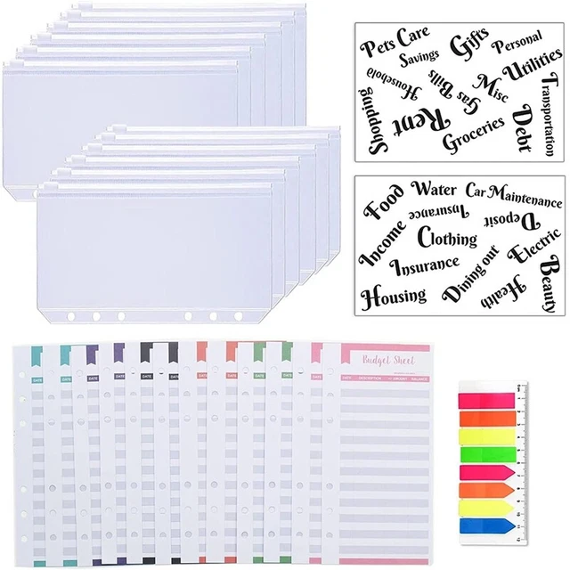 27 Pack A6 Binder Sets A6 Binder ReißVerschluss W1E7