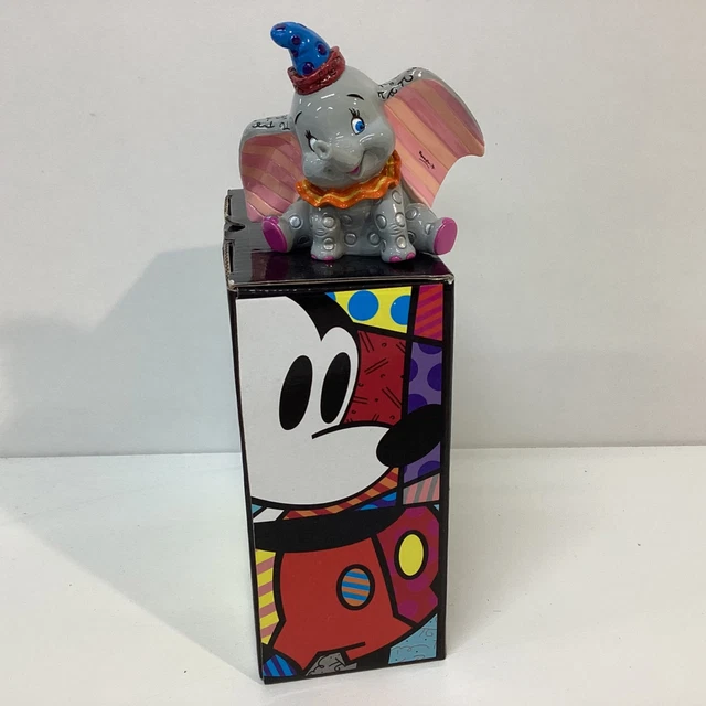Figurine Dumbo Bébé Britto - Sculpture Pop Art Unique Et Colorée