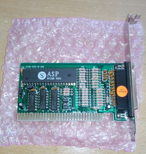 VINTAGE ASP PARALLEL Port ISA Card C22 V216030B010 AP138B £2.00