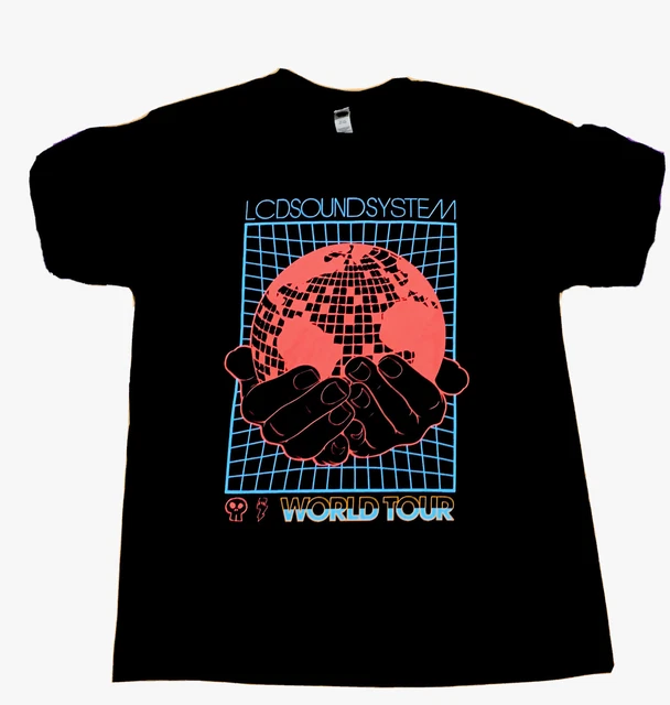 LCD SOUNDSYSTEM OFFICIAL 2023 World Tour Tee Shirt Large Red Rocks Tour