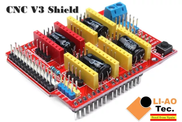 A4988 DRV8825 Driver CNC Shield Expansion Board V3 Engraver 3D Printer