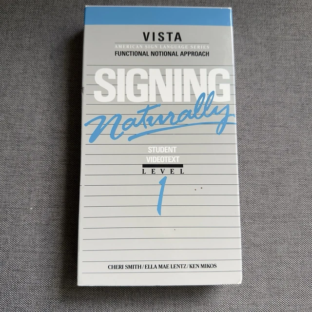 AMERICAN SIGN LANGUAGE Vintage VHS Tape - Signing Naturally - Level 1 £ ...