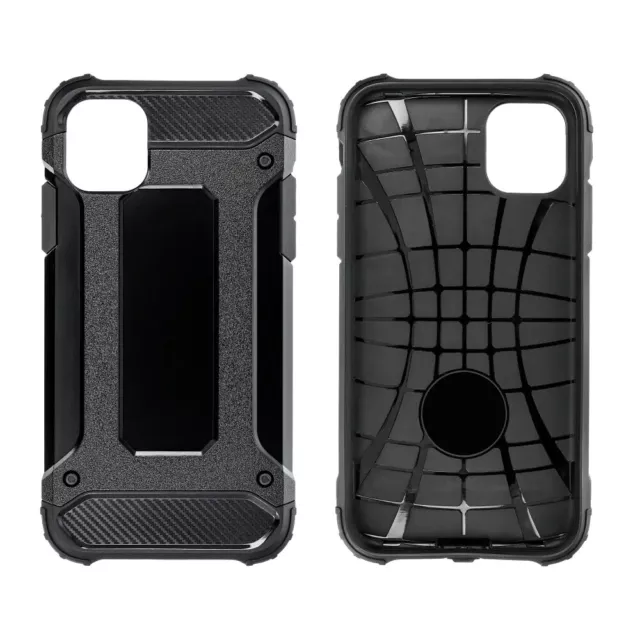 Für SAMSUNG GALAXY A55 5G - ARMOR NEO Case Cover Hülle Etui Tasche Handy SCHWARZ