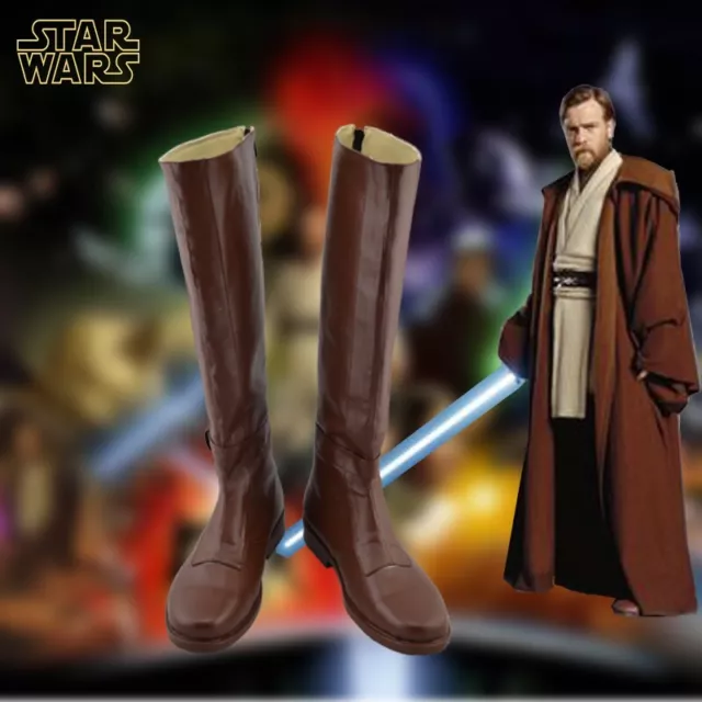 Star Wars Obi Wan Zapatos Cosplay Botas