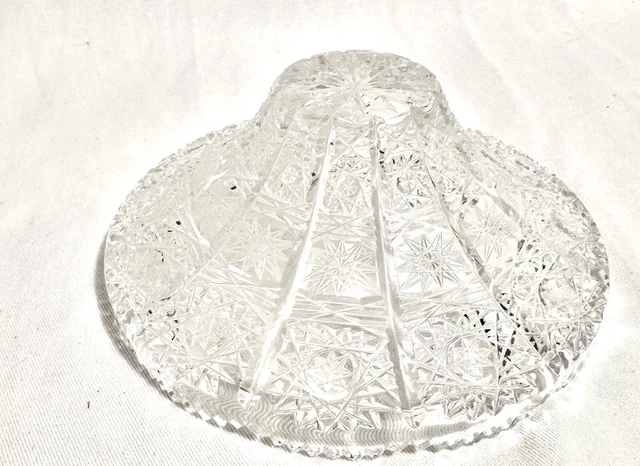 ABP American Brilliant Period Cut Crystal Small 6" X 2.5” Magnificent Candy Dish