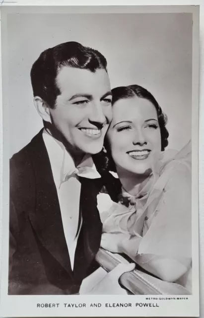 Robert Taylor Und Eleanor Powell Foto Postkarte Folie Star Vintage Original