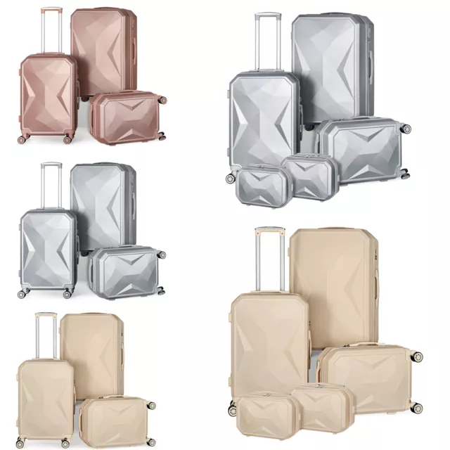 Luggage 3/5PCS Set,Hard Shell Carry on Suitcase Lightweight w/Spinner Wheels TSA