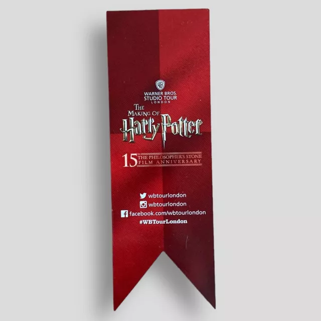 The Making Of Harry Potter Collectible Promotional Bookmark -not the book