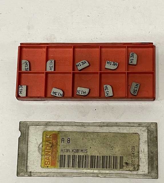 10 Plaquettes De Filetage Sandvik R166.OL-16TR01F150 - Référence 1020 P20 M20 K15 - Neuves, Pour Usinage