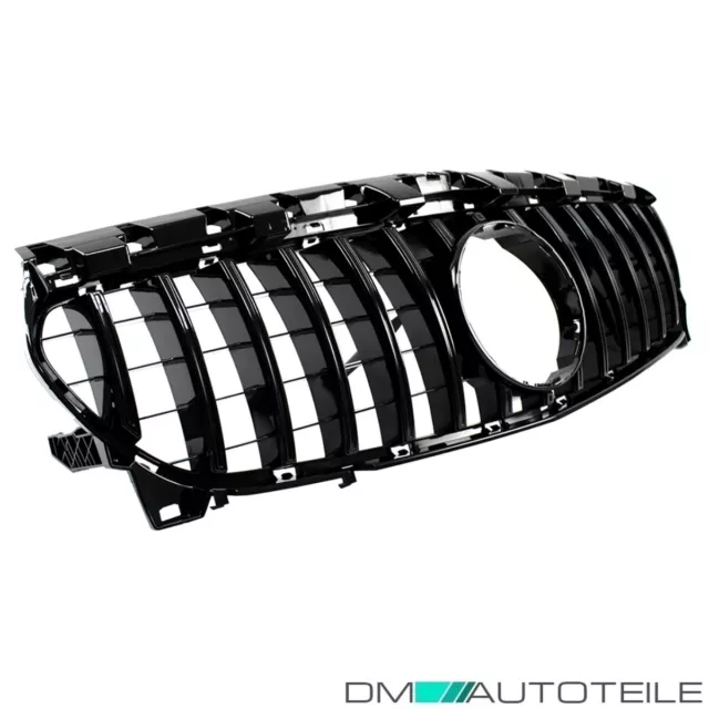 Calandre Noir Compatible pour Mercedes Cla 117 Mopf 16-19 Sport-Panamericana Gt 2