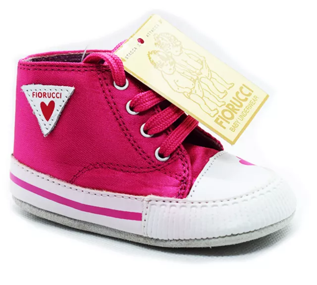 scarpe neonato Fiorucci da bambina sneakers per primi passi bimba 16 17 18 19