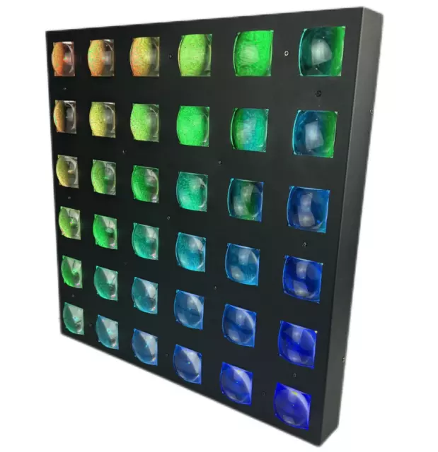 2pc DMX512 auto 6x6 led matrix light 36x12W RGBW 4in1 beam matrix effect  light