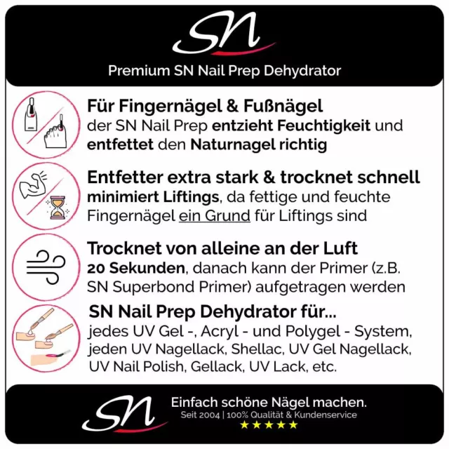 Nail Prep Dehydrator Entfetter Nagelentfetter für Problemnägel Fingernagel 10ml 2