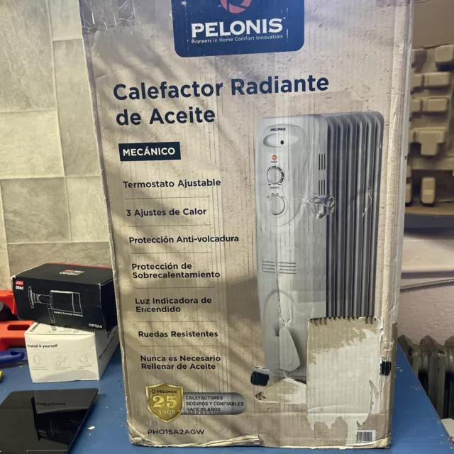 PELONIS (PHO15A2AGW) Basic Electric Oil Filled Radiator (White) BRAND NEW