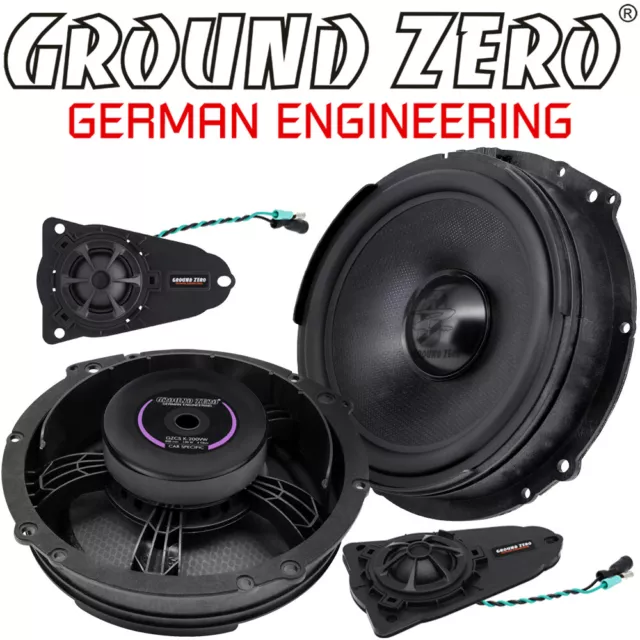 Ground Zero GZCS 200.2VW-T5/T6 20cm Lautsprecher Set für VW T5 T6 - 8" Speaker