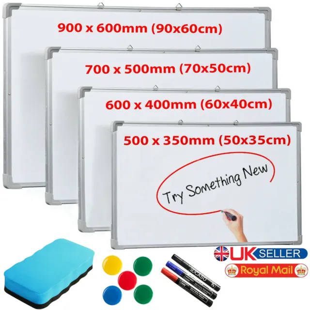Large Magnetic Whiteboard Dry Wipe White Board Notice Memo Office Home School