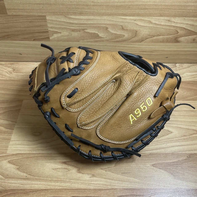 WILSON A950 A09RB20DCM34 34” Brown Catcher’s Mitt Glove Baseball
