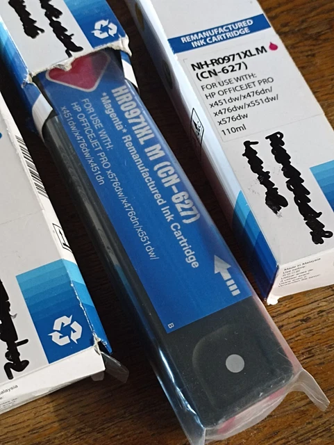 HP OFFICEJET PRO - 3 cartouches d'encre RH-RO971XL(CN626+627) 2 rouge+1 ...