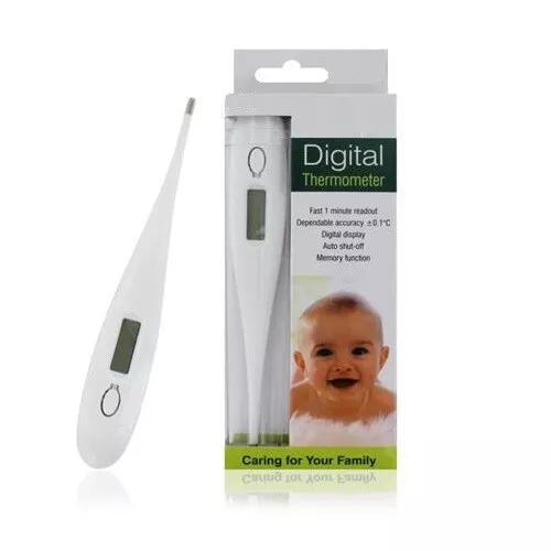 DIGITAL LCD THERMOMETER Medical Oral Under Arm Baby Adult thermometer Fast Read £3.29 PicClick UK