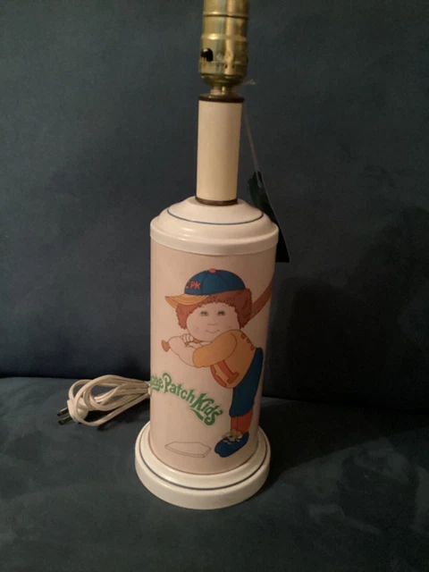 Vintage Cabbage Patch Kids Lamp Sports Baseball Football Soccer No Shade Vintage Cabbage Patch Kids Lamp Sports Baseball Football Soccer No Shade