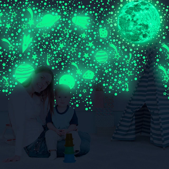 STICKERS HOME DECALS Glowing Ceiling Decals Stickers Glowing Stars for