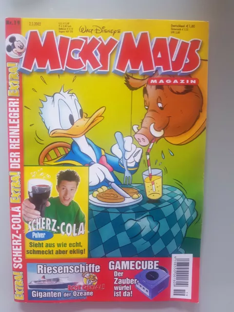 Micky Maus Heft 19 2002 mit Beilage Scherz-Cola 