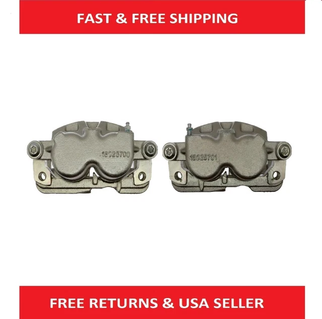2 Disc Brake Calipers RAYBESTOS Rear L & R for Caddy Chevy GMC Hummer W Brackets