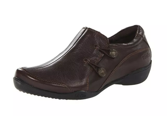 TAOS 229526 Women's 'Encore' Brown Leather Flat Loafers Sz 7.5 M (EU38)
