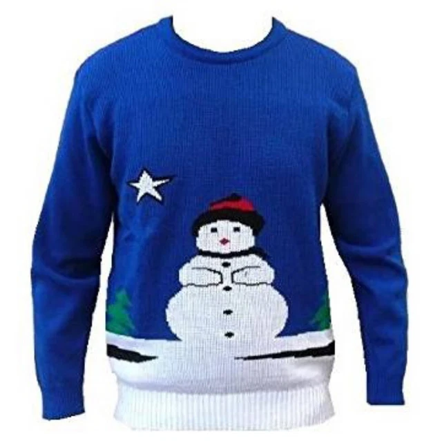 Spesso Maglia Natale Felpa Pupazzo di Neve Renna Babbo Natale Donna Uomo