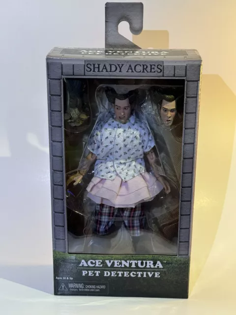 NECA New Ace Ventura Pet Detective Shady Acres 8” Clothed Figure Sealed