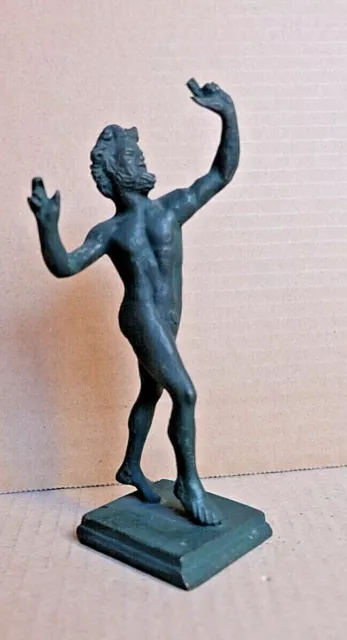 Statue romaine - La figurine du faune dansant de Pompéi - Sculpture de satyre an