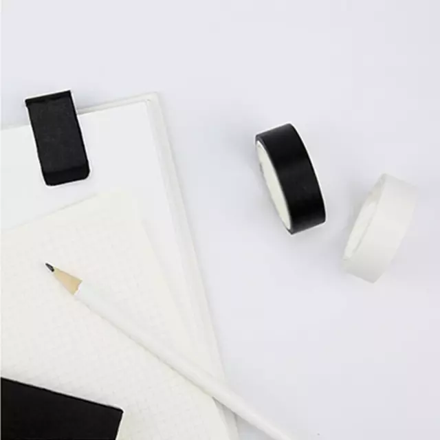 Black and White Washi Tape Roll 15mm x 10m Decorative Masking Tape for