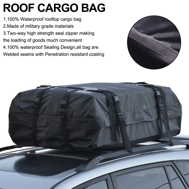 WATERPROOF CAR ROOF Top Rack Carrier Cargo Bag Luggage Storage Cube Bag