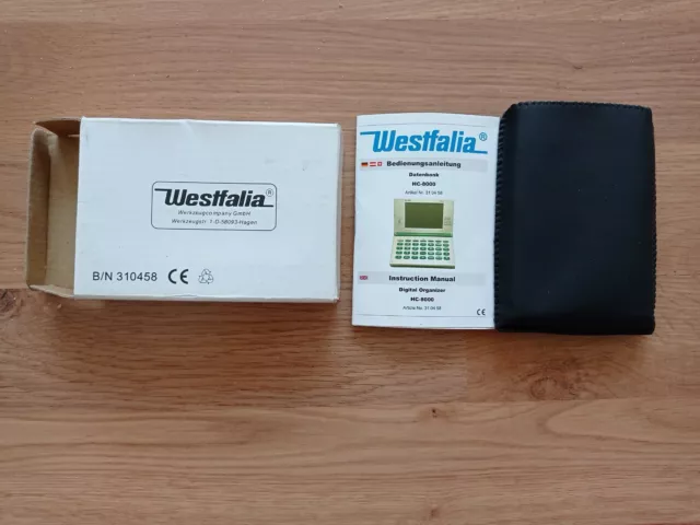 WESTFALIA Digital Organiser HC-8000 in scatola In perfette condizioni