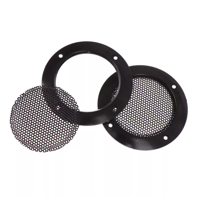 2Pcs 2 Inch Audio Speakers Protective Cover Protective Mesh Net Grilles Spea-lk
