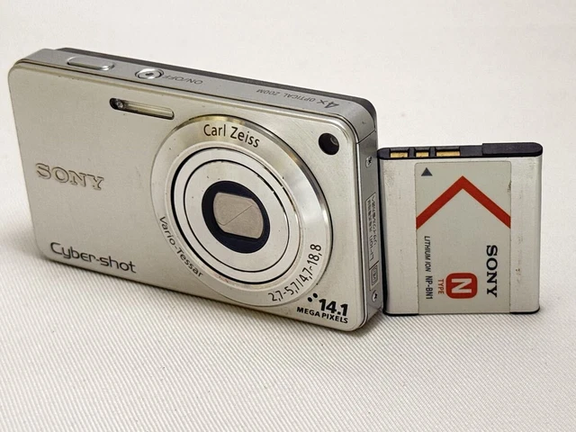 SONY CYBER-SHOT DSC-W350 Gold Compact Digital Camera [No English