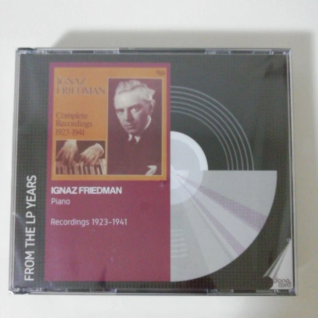 IGNAZ FRIEDMAN COMPLETE Solo Recordings 1923-1936 (4-CD Box 1990