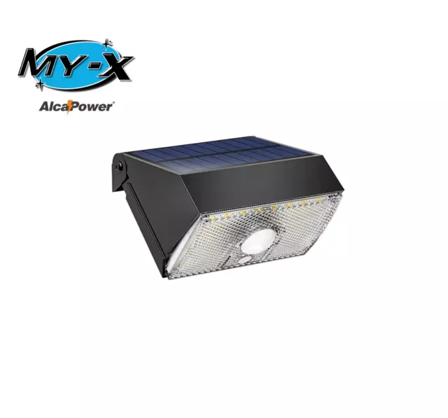 Faro LED Solare da Parete 1000lm con PIR + Crepuscolare, Alca Power SWL11 929603