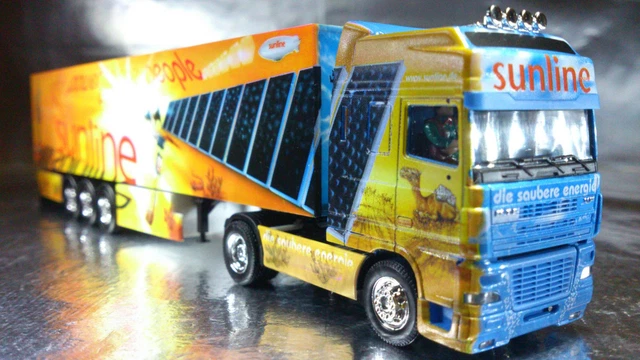 Daf XF 95 SSC + semi-remorque frigorifique  Herpa n° 7 - die Wikinger