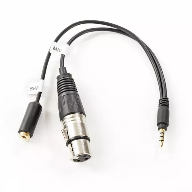 Movo TCB2 XLR (Female) Microphone to TRRS (Male) Adapter Cable for Smartphones