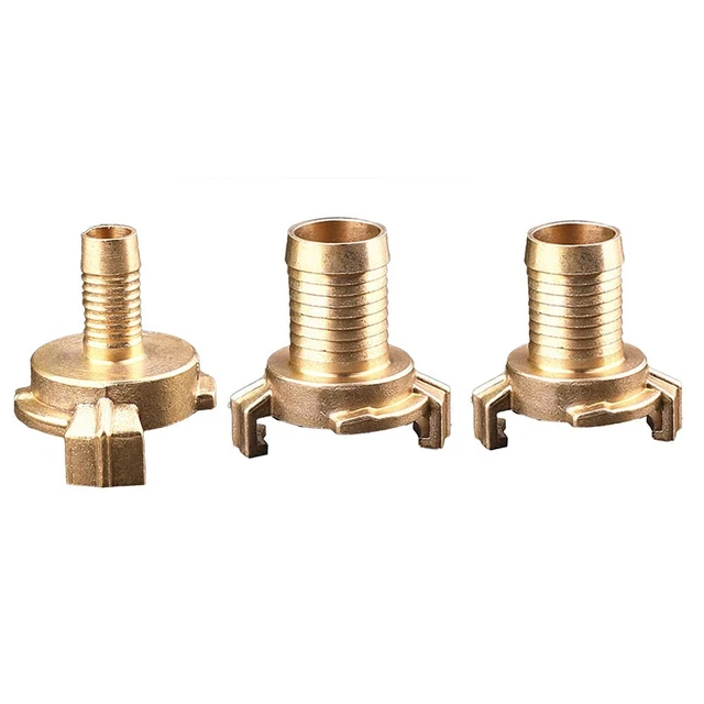 smardy Doppio Rubinetto in Ottone 1/2x3/4x3/4 Doppio Valvola a Sfera con 2 Connettori 3/4 Pollici per Giardino, Lavatrice, Pioggia Barile