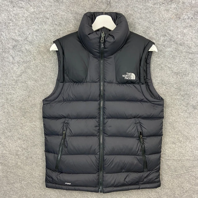 The North Face Gilet Mens Extra Small Black Puffer Nuptse 700 Down Bodywarmer