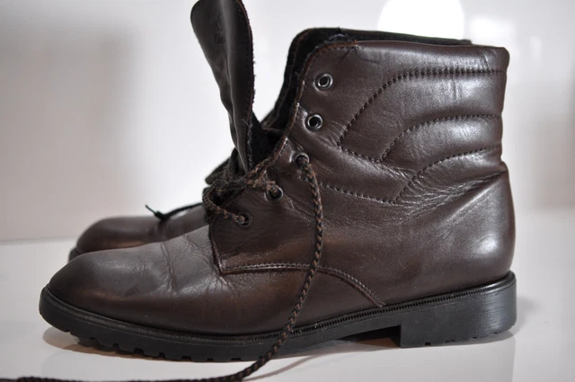 VINTAGE BLONDO WOMENS brown leather boots size 10 B made in Canada 69.99 PicClick