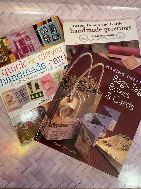 3 libros artesanales para hacer tarjetas de felicitación hechas a mano y otros proyectos todas las ocasiones