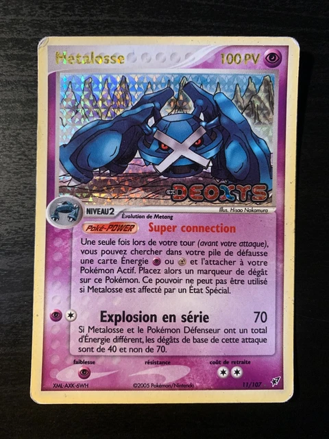 Carte Pokémon :  Métalosse 11/107 REVERSE Ex Deoxys Française