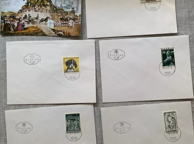 Briefmarken Briefe FDC Österreich Konvolut 152 Briefe & Karten gelaufen 